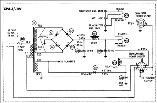 AC Power Supply CPA-1, CPA-1W; Philmore Mfg. Co. - (ID = 562388) Aliment.