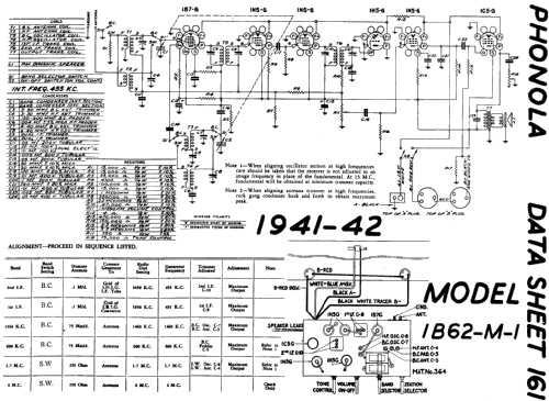 1B62-M1 ; Electrohome Dominion (ID = 800926) Radio