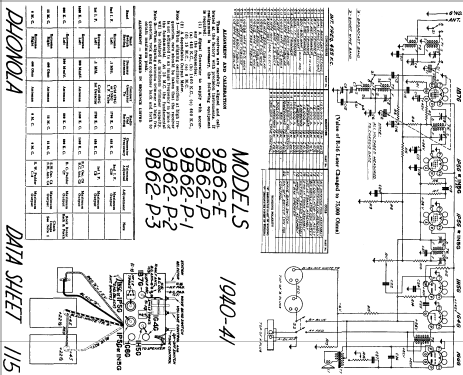 9B62-P ; Electrohome Dominion (ID = 796596) Radio