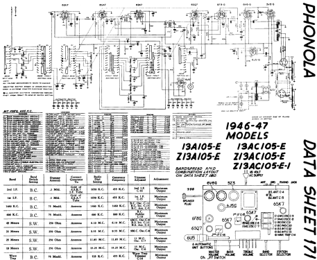 Z13A105-E ; Electrohome Dominion (ID = 803371) Radio