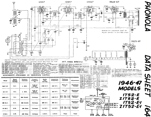 Z1T52-E-1 ; Electrohome Dominion (ID = 802817) Radio