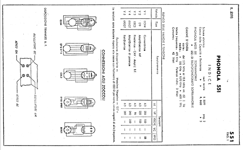 551; Phonola SA, FIMI; (ID = 2594697) Radio