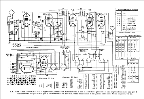 5523; Phonola SA, FIMI; (ID = 818084) Radio