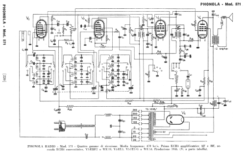 571; Phonola SA, FIMI; (ID = 258372) Radio