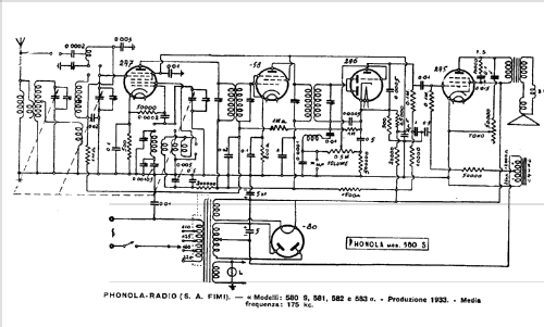 580S; Phonola SA, FIMI; (ID = 383691) Radio