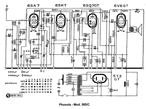 585C; Phonola SA, FIMI; (ID = 359632) Radio