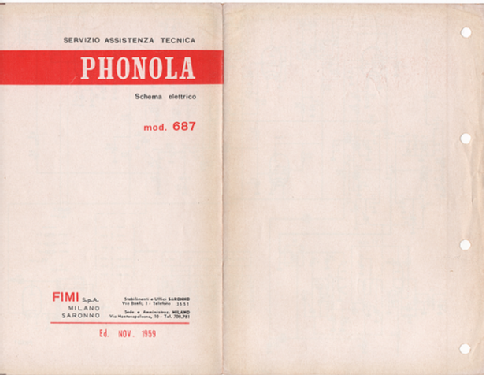 687; Phonola SA, FIMI; (ID = 2895359) Radio