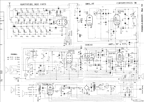 Becker Brescia 731; Phonola SA, FIMI; (ID = 1435803) Car Radio