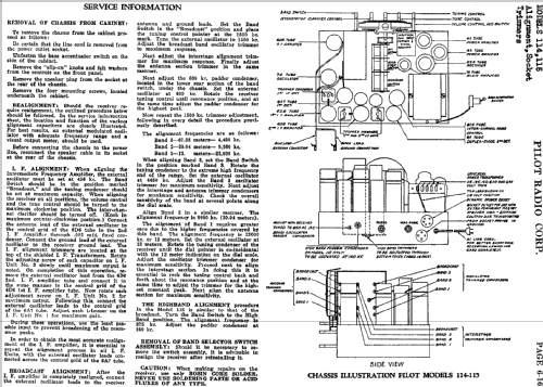 114 ; Pilot Electric Mfg. (ID = 596859) Radio