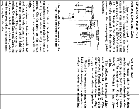 243 ; Pilot Electric Mfg. (ID = 598433) Radio