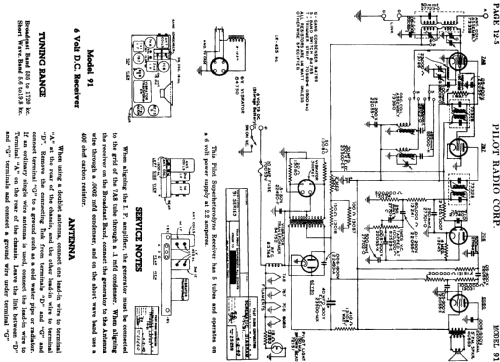 91 ; Pilot Electric Mfg. (ID = 602461) Radio