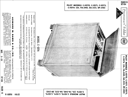 C-1070 Ch= SP-210 + SA-232; Pilot Electric Mfg. (ID = 601912) Radio