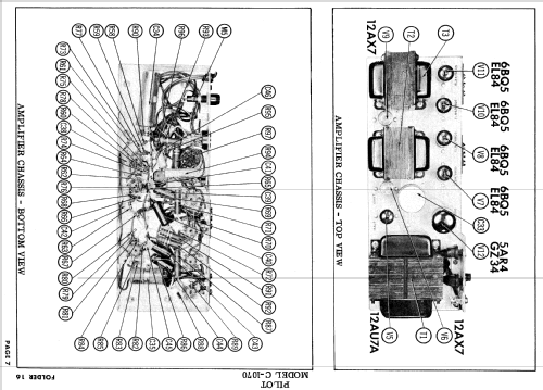 C-1075 Ch= SP-210 + SA-232; Pilot Electric Mfg. (ID = 601926) Radio