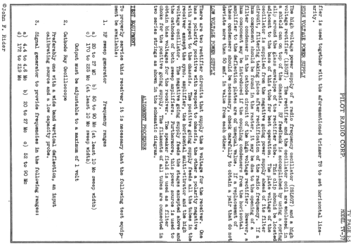 Pilot Candid TV37; Pilot Electric Mfg. (ID = 726572) Television