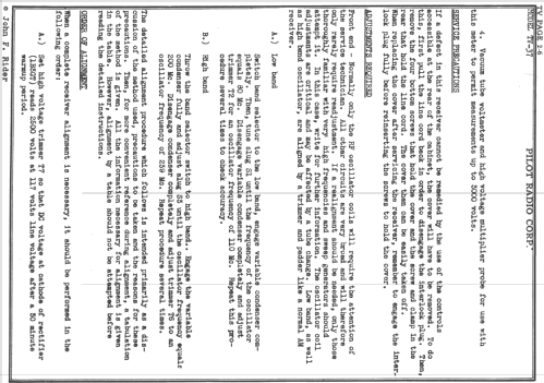 Pilot Candid TV37; Pilot Electric Mfg. (ID = 726573) Television