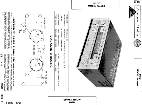 FA-680 ; Pilot Electric Mfg. (ID = 546768) Radio