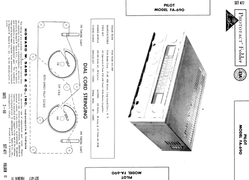 FM-AM Tuner FA-690; Pilot Electric Mfg. (ID = 544578) Radio