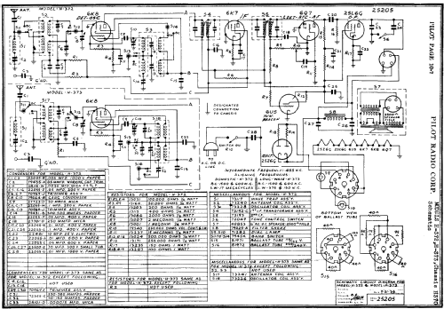 H-372 Ch= H-370; Pilot Electric Mfg. (ID = 316374) Radio