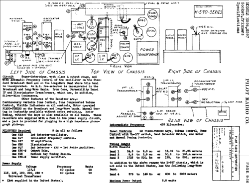 H-597 ; Pilot Electric Mfg. (ID = 600540) Radio