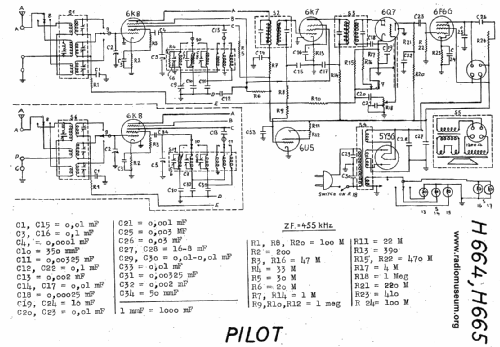 H-665 ; Pilot Electric Mfg. (ID = 22193) Radio