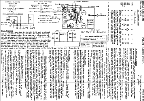 H-763 Ch= H-760; Pilot Electric Mfg. (ID = 601379) Radio