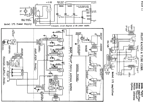 Power Amplifier 171; Pilot Electric Mfg. (ID = 593652) Ampl/Mixer