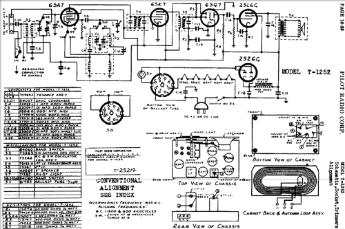 T-1252 ; Pilot Electric Mfg. (ID = 600965) Radio