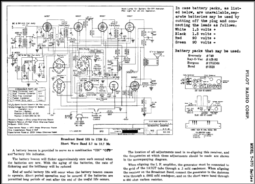 T-370 ; Pilot Electric Mfg. (ID = 477426) Radio