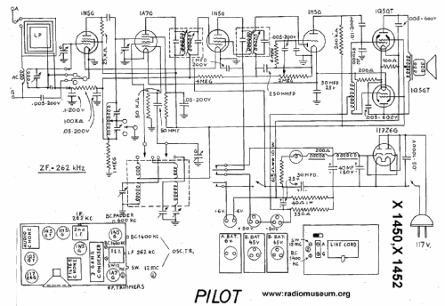 X-1450 ; Pilot Electric Mfg. (ID = 22188) Radio