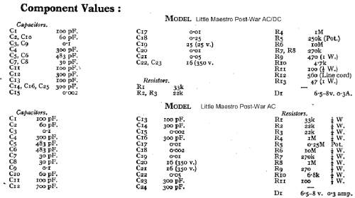 Little Maestro Post-War ; Pilot Radio Ltd.; (ID = 370185) Radio