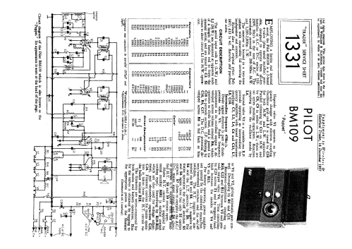 'Poppet' BM109; Pilot Radio Ltd.; (ID = 59944) Radio