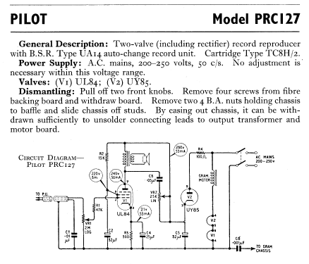 PRC127; Pilot Radio Ltd.; (ID = 598076) R-Player