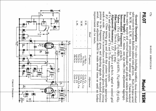 T85M; Pilot Radio Ltd.; (ID = 558533) Radio