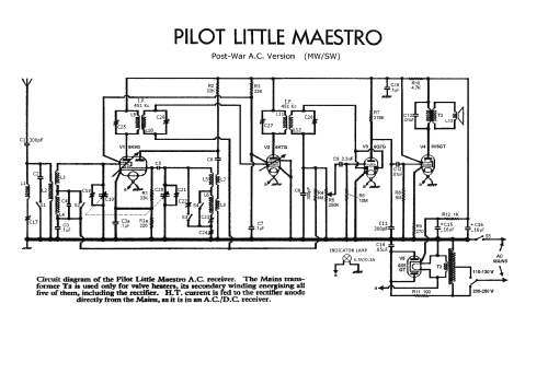 Little Maestro Post-War AC ; Pilot Radio Ltd.; (ID = 1344983) Radio