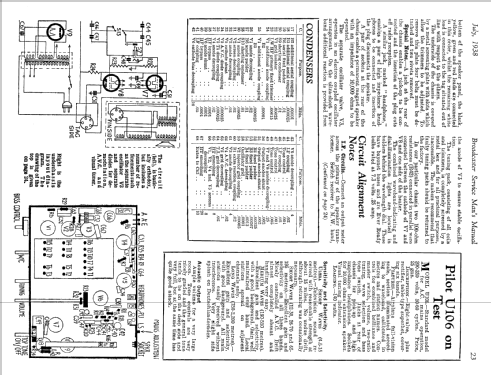 Six-Band AC Eight U106; Pilot Radio Ltd.; (ID = 1863712) Radio