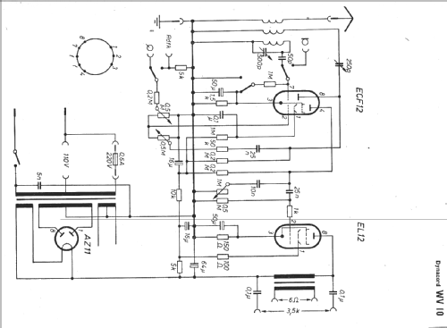 Mischverstärker WV10; Dynacord W. (ID = 12334) Ampl/Mixer