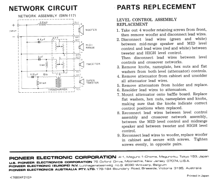 Loudspeaker HPM-100; Pioneer Corporation; (ID = 1971041) Speaker-P