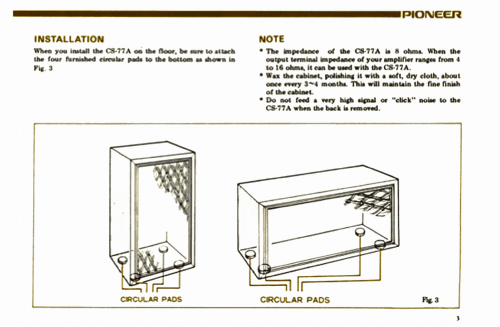 Speaker System CS-77A; Pioneer Corporation; (ID = 2038372) Parlante