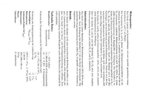 Gleichspannungsregler GSR 15-2,5; Plänitz, Werner WPM; (ID = 632106) Equipment