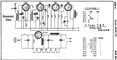 49-A ; Plaza Music Co; New (ID = 433265) Radio