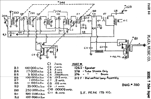 7 Tube Super ; Plaza Music Co; New (ID = 433267) Radio