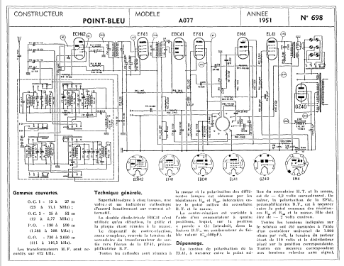 A077; Point Bleu; Paris - (ID = 413934) Radio