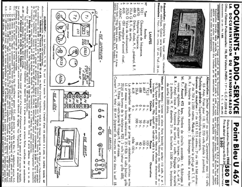 U467; Point Bleu; Paris - (ID = 234934) Radio