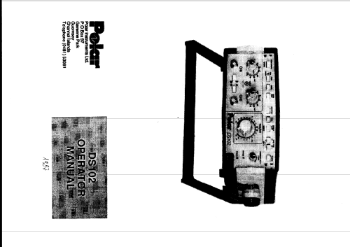 Digital-Speicher Oscillograf DS102; Polar Instruments (ID = 1187894) Equipment