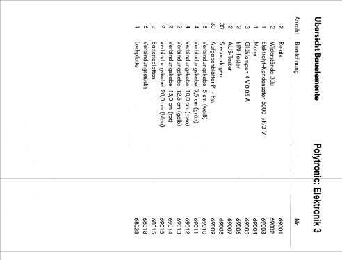 Baukastensystem Elektronik 3 Relais-Bausteine; Polytronic, VEB; ex. (ID = 960948) Bausatz