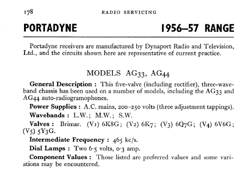 AG44; Portadyne, Brand, (ID = 558858) Radio