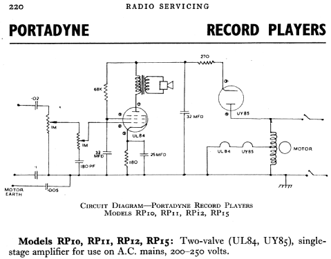 RP10; Portadyne, Brand, (ID = 770826) Sonido-V