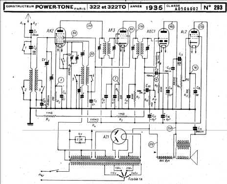 Super-Octode 322TO; Power-Tone; Paris (ID = 217651) Radio