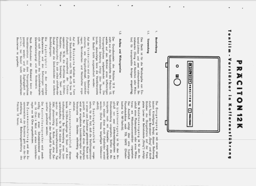 PRÄCITON 12K; Präcitronic Dresden, (ID = 2100623) Ampl/Mixer