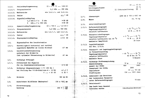 TF-NF Pegelbildempfänger SV61T; Präcitronic Dresden, (ID = 119726) Equipment